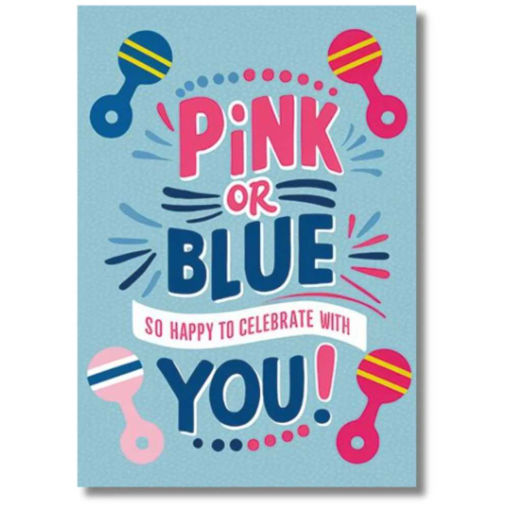 Picture of PINK OR BLUE GENDER REVEAL CARD